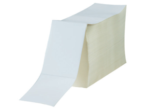 Fraktetikett thermo fanfold 102 x 192 mm fanfold etiketter i esker à 3.000 stk. 